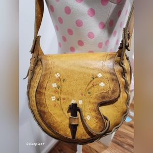 Vintage Boho Leather Pocketbook